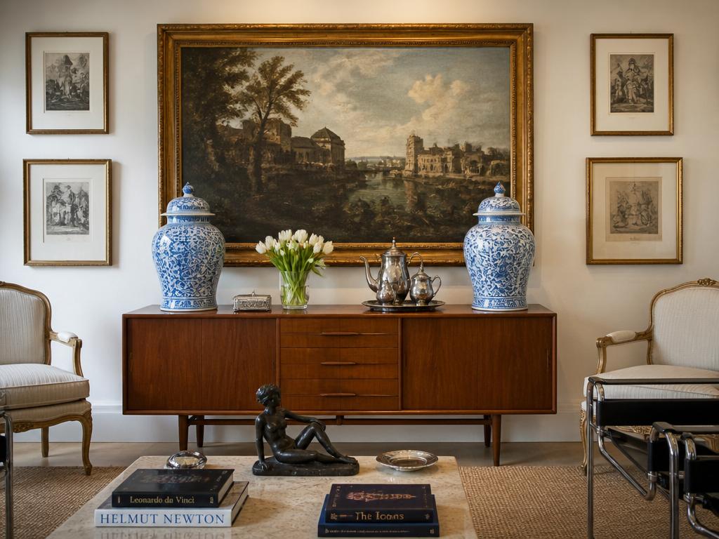 Antiques + Modern in Palm Beach Gardens — 17th C. Paintings · Delft · Danish Modern