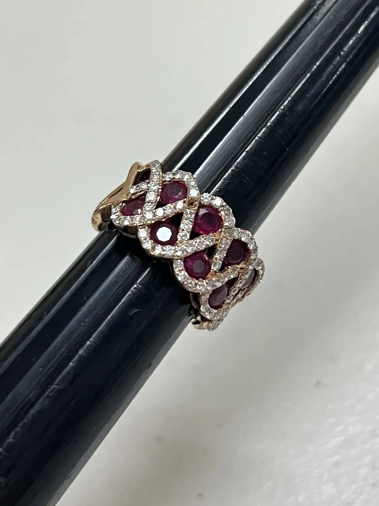 Ruby and diamond ring — fine jewelry auction Jupiter FL